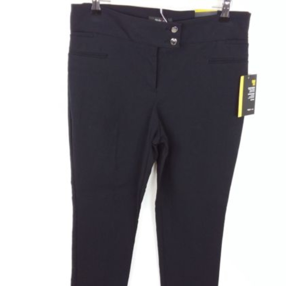 Style & CoPants Black Slim Leg Tummy Control -17